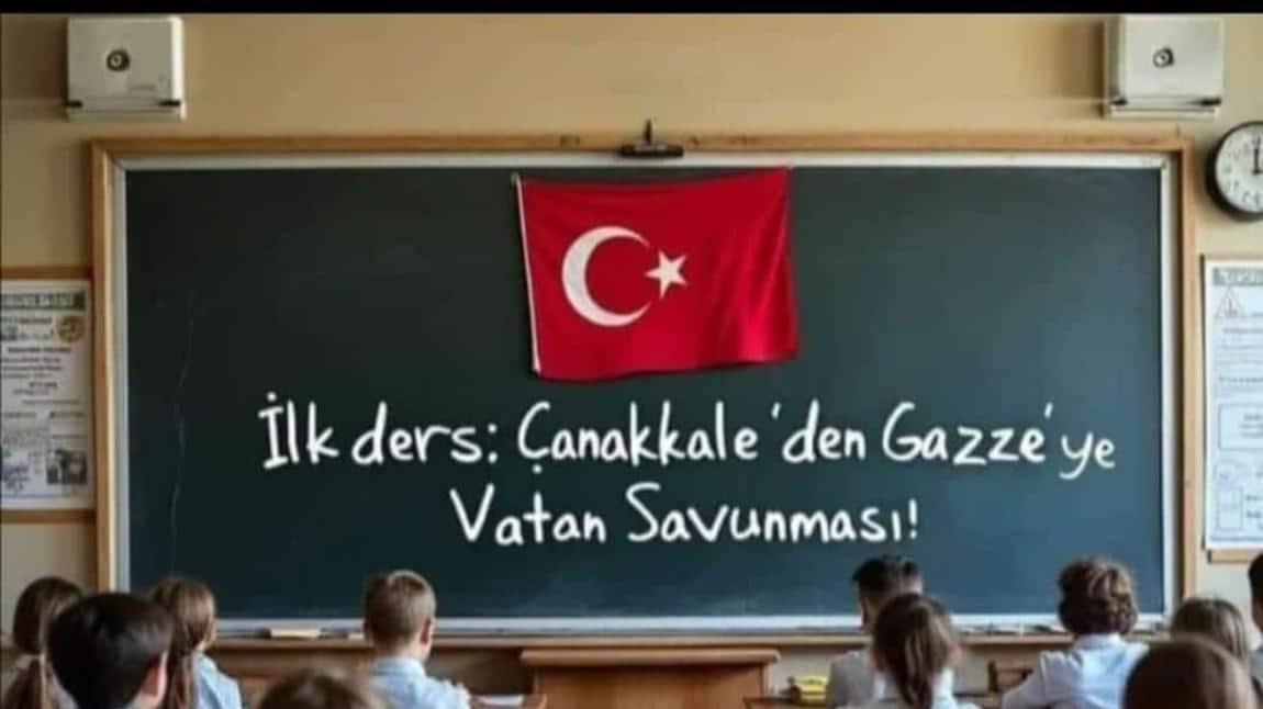 Okulumuzu bu ders ile açıyoruz.